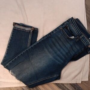 KanCan Dark Blue Ankle Jeans